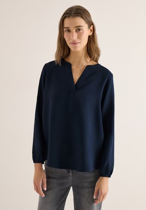 IN UNIFARBE - Blouse - blau