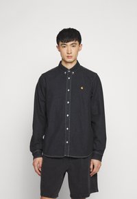 Carhartt WIP WELDON - Camisa - black stone washed
