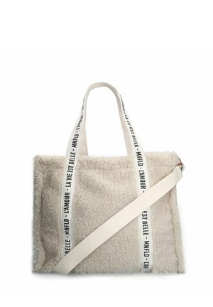 SHOPPER IN TEDDY-OPTIK - Shopping Bag - beige