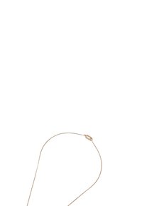 Collier chaîne en métal doré avec un design élégant et minimaliste ; doté d'un fermoir sécurisé et d'une texture lisse et fine.