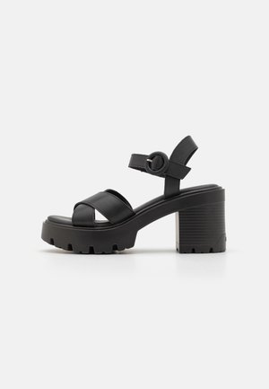 EMELINE - Platform sandals - black