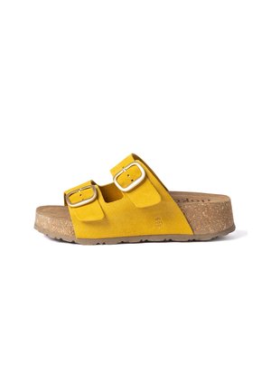 Sandalias con plataforma - amarillo
