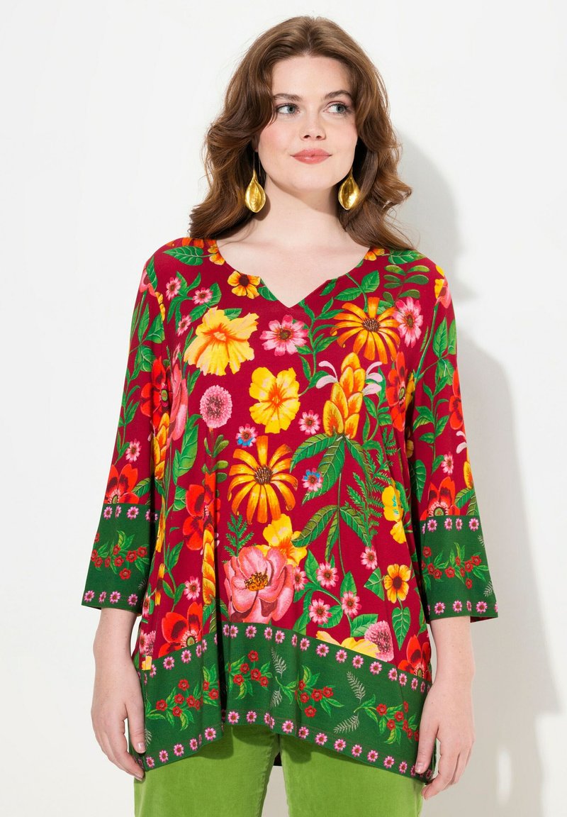 Ulla Popken Langarmshirt - wine red