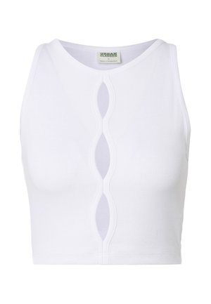 Urban Classics, LADIES CUT OUT TANK TOP - Top - white