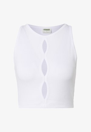 Urban Classics, LADIES CUT OUT TANK TOP - Top - white