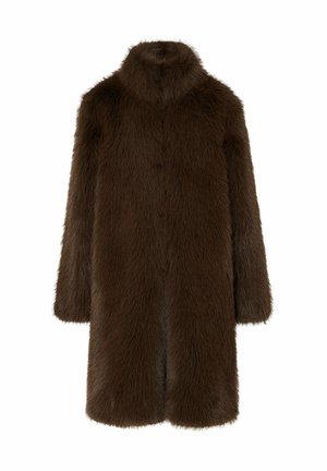LIU JO, LIU JO FAUX FUR COAT - Χειμωνιάτικο παλτό - dark brown