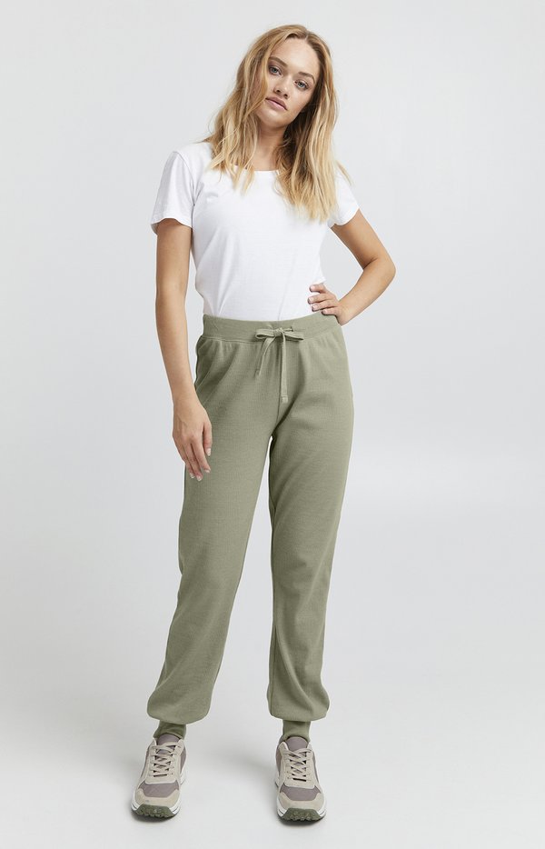 OXLIZ REGULAR FIT - Tracksuit bottoms - seagrass melange2