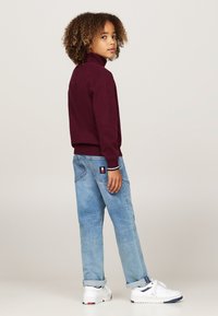 Tommy Hilfiger ESSENTIAL REG TURTLENECK - Maglione - deep rouge