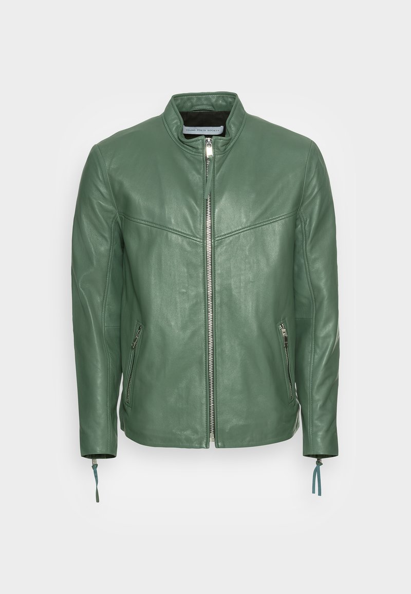 Herren Leichte Jacken | YOUNG POETS SOCIETY LIAN HEAVY LOOSE Lederjacke green/schwarz - BZ83797 Herren Leichte Jacken | YOUNG POETS SOCIETY LIAN HEAVY LOOSE Lederjacke green/schwarz - BZ83797