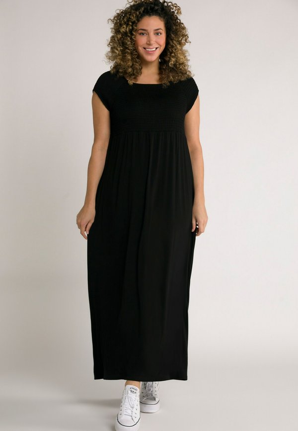 GESMOKTE  CARRÉHALS - Strickkleid