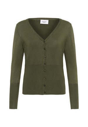 Saint Tropez, MILASZ SLIM CARDIGAN - Vest - four leaf clover melange