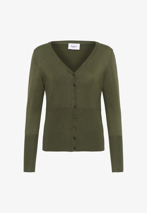Saint Tropez, MILASZ SLIM CARDIGAN - Vest - four leaf clover melange