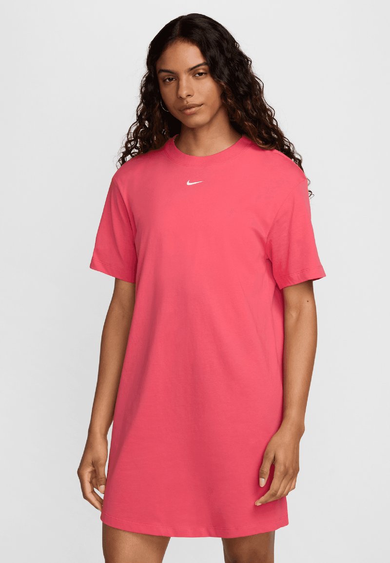 Nike Sportswear ESSNTL - Trikotāžas kleita - aster pink