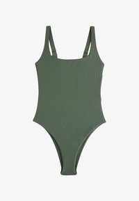 Sélectionné, khaki green rib