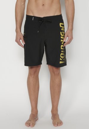 Badeshorts - black/yellow/white