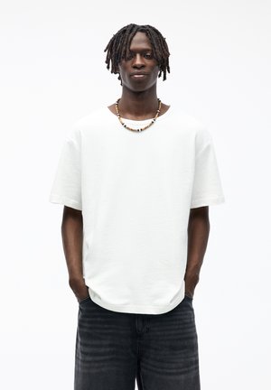 New Look FRILL SLEEVE - T-shirt basique - white/blanc