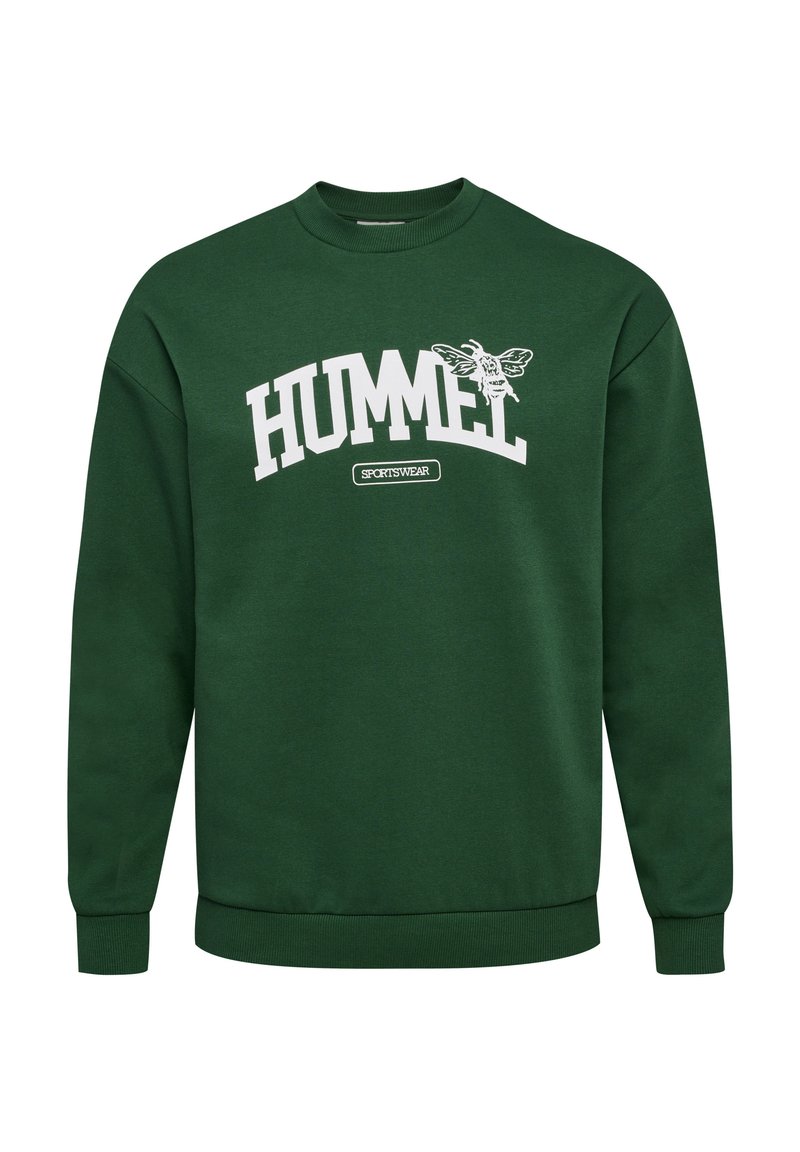 Hummel LOOSE CREWNECK UNIVERSITY BEE - Sudadera - dark green