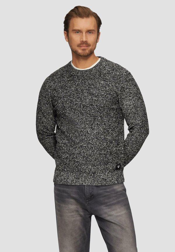 BOUCLÉ - Strickpullover - schwarz