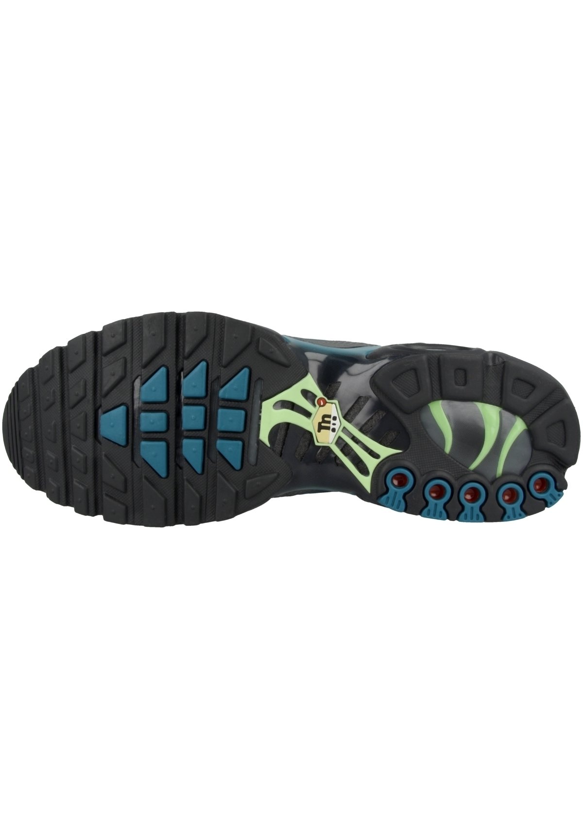 Nike Sportswear AIR MAX PLUS - Sneaker low - smoke grey-lime glow-off  noir-aquamarine/grau - Zalando.ch