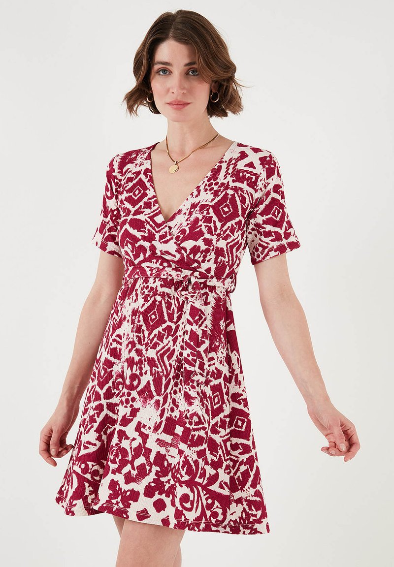 LELA SUMMER REGULAR FIT Vestito di maglina red/rosso