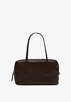 Massimo Dutti, MINI NAPPA LEATHER DUFFLE BAG - Handbag - dark brown