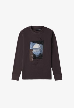 LONG SLEEVE CREW NECK - T-shirt à manches longues - grigio scuro