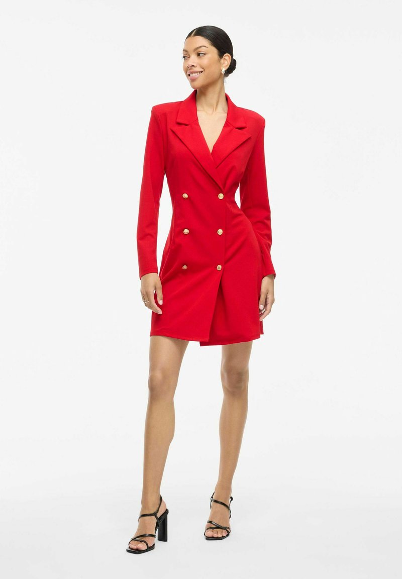 VILA VICLARA Short - Shirt dress - racing red/mottled red - Zalando.ie VILA VICLARA Short - Shirt dress - racing red/mottled red - Zalando.ie