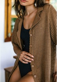 Chelsea Peers SHORT SLEEVE - Skjortebluser - bronze