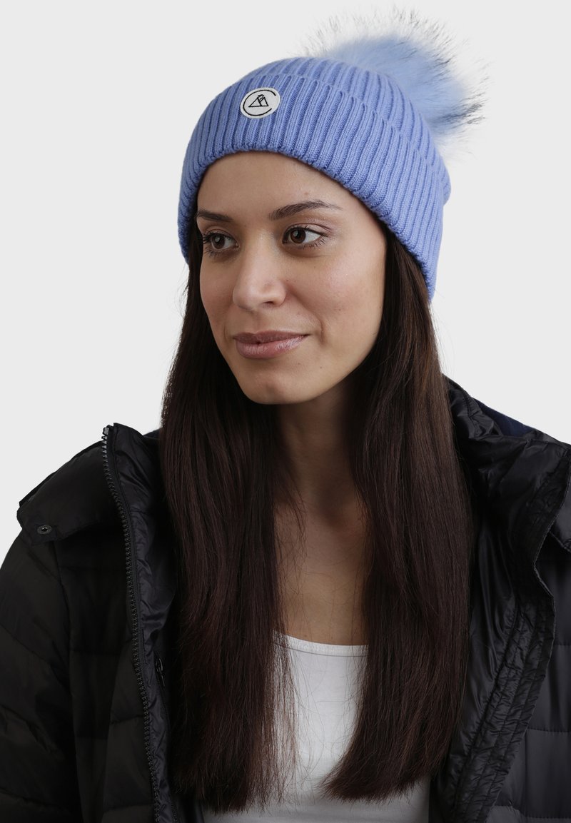 CASH-MERE MIT BOMMEL - Berretto - jasper blau