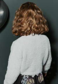 Next SPARKLE FLUFFY SHRUG - Cardigan - grey