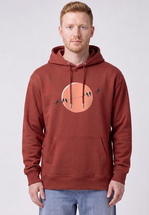 watapparel, COUNTRYSIDE 01 UNISEX - Kapuzenpullover - earthy red