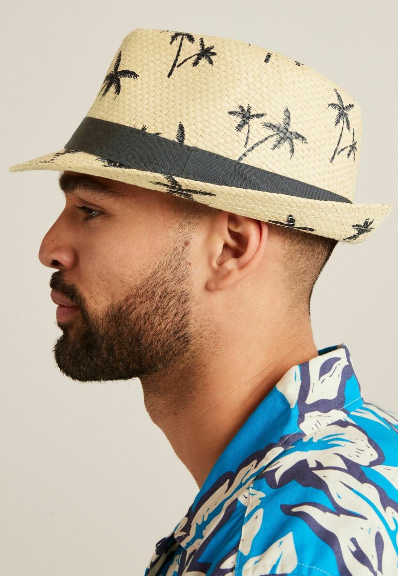 Next STRAW TRILBY HAT Hut cream palm tree/beige Zalando.de