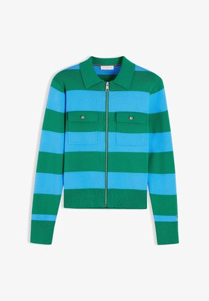 Tommy Hilfiger, CO FULL NEEDLE - Strickjacke - green/frigid blue