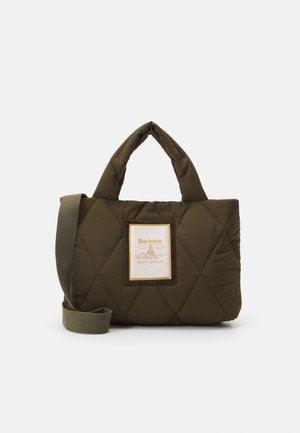 Barbour MARIAH MINI QUILTED TOTE BAG - Cross body bag - olive
