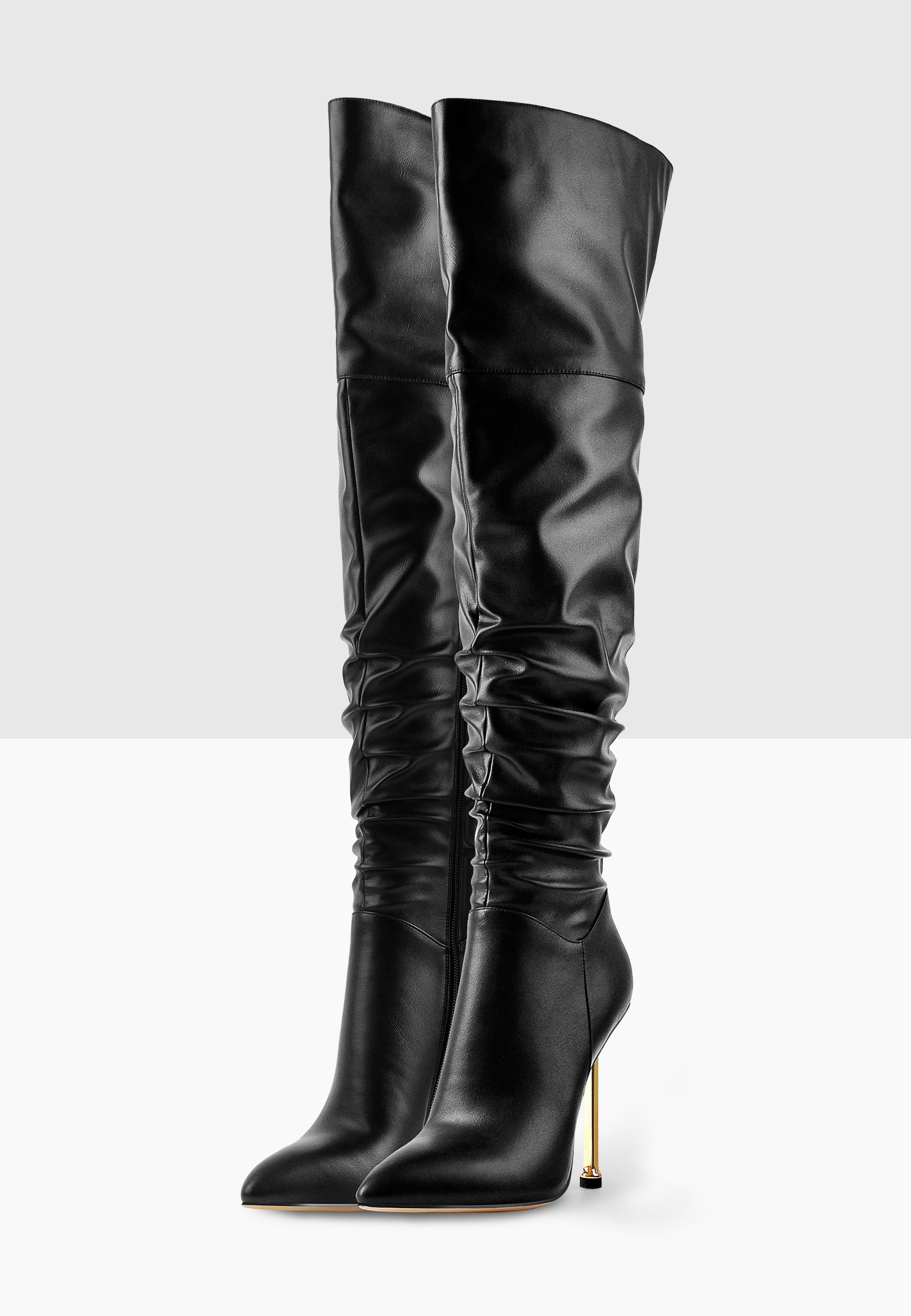 Only Maker Overknee laarzen - black/Zwart - Zalando.nl