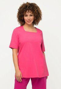 Ulla Popken CARREE-AUSSCHNITT - T-shirt basic - pink