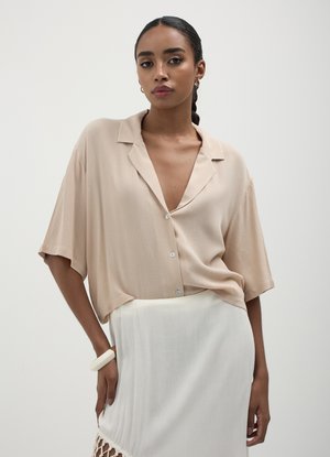 Calliope TINTA UNITA - Camicia - beige