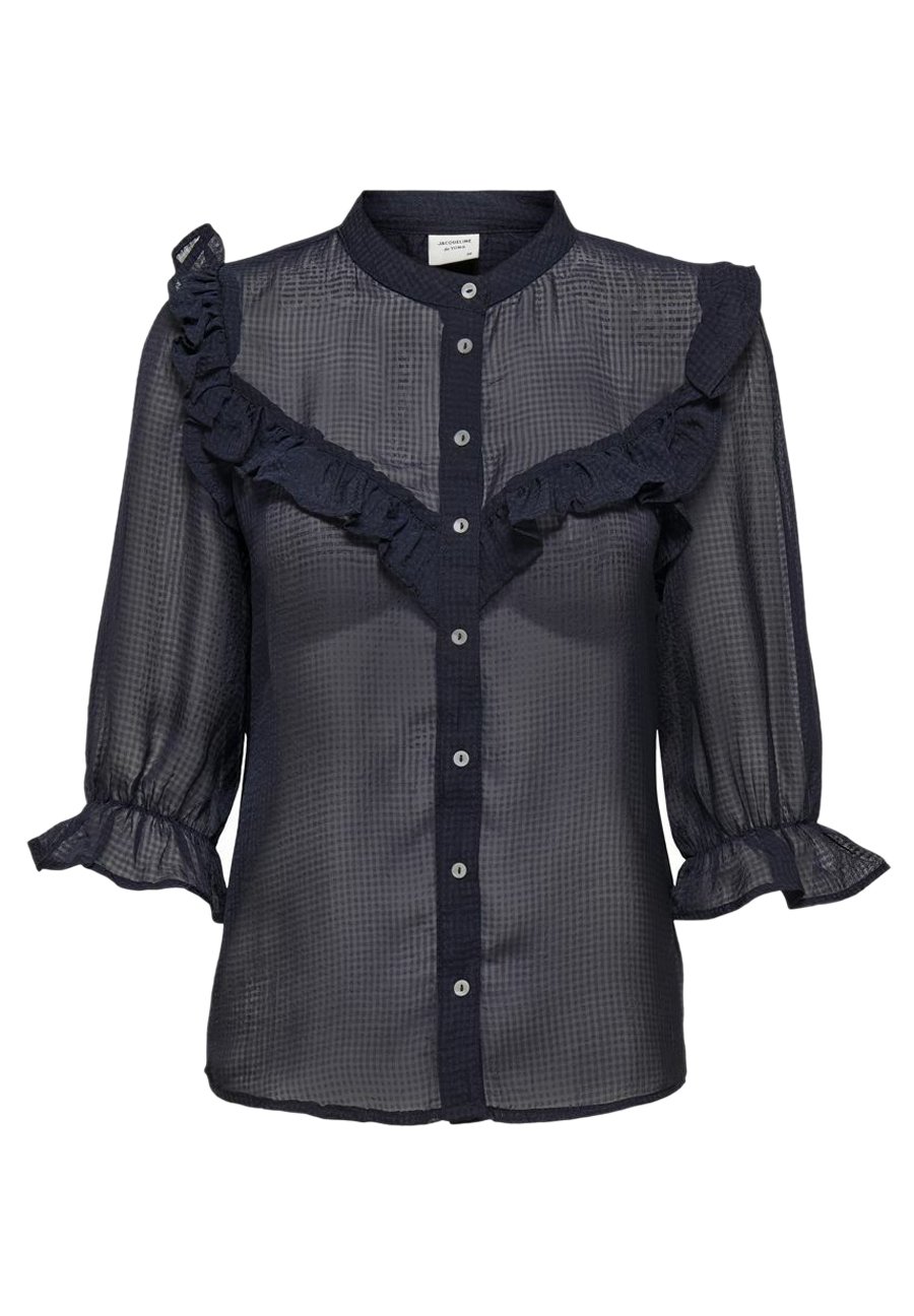 JDY JACQUELINE DE YONG - Overhemdblouse - night sky/donkerblauw - Zalando.nl