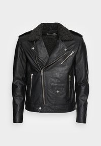 Deadwood RIVER - Casaco de couro - black