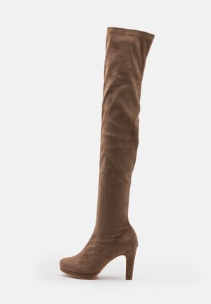 Bottes à talons hauts - taupe