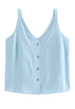 New Look, LIGHT  BUTTON FRONT V-NECK CAMI TOP - Blouse - pale blue