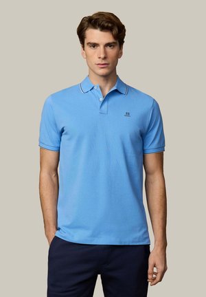 HERITAGE H TIPPED - Poloshirt - bright blue