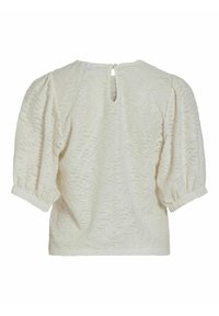 VILA KURZÄRMELIGES RUNDHALS - Blúzka - birch