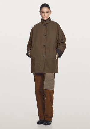 Massimo Dutti DETAIL - Cappotto corto - khaki