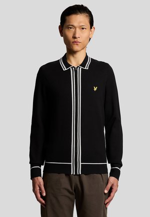 MID TIPPED ZIP THROUGH - Cardigan - z jet black