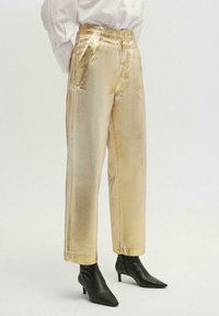 Touché Privé WITH FOIL DETAIL - Egyenes szárú farmer - gold