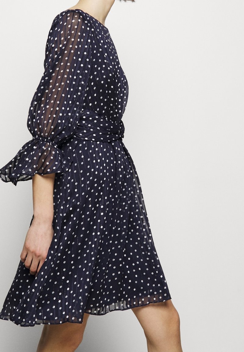 dkny blue polka dot dress DKNY Polka Dot Dresses for Women