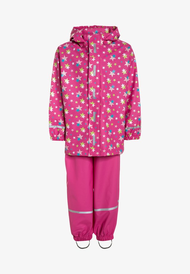 REGENANZUG STERNE ALLOVER SET - Regenjacke / wasserabweisende Jacke - pink