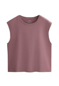 COTTON BLEND SLEEVELESS - Top - mauve