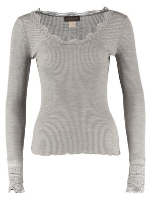 BENITA O NECK - Top dugih rukava - grey